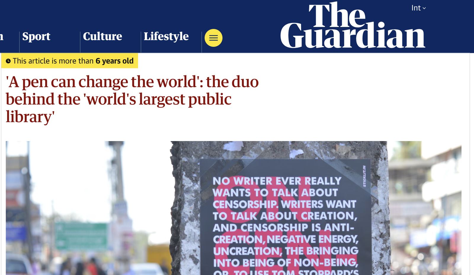 The Guardian feature